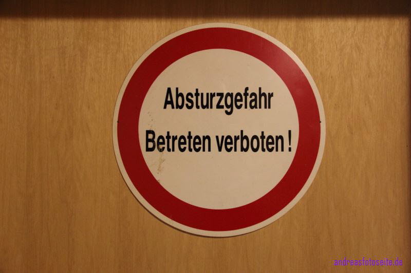 Absturzgefahr